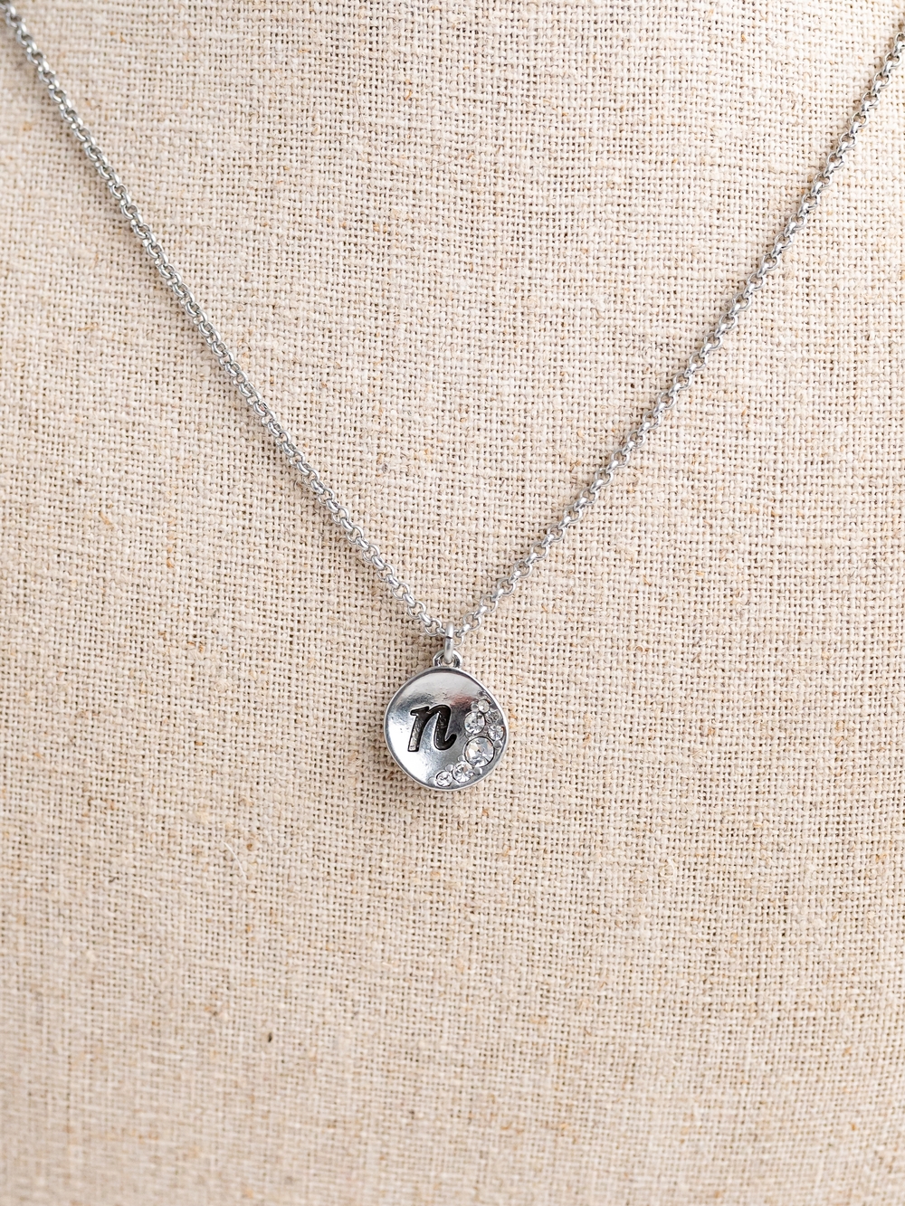 Lia Sophia Silver-Tone 'n' Crystal Accent Pendant Necklace